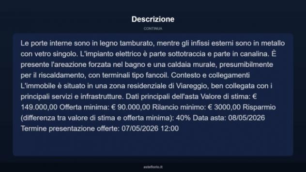 Immobile in asta di 176 m² in vendita a Viareggio - Foto 5