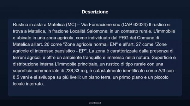 Immobile in asta di 238 m² con più di 5 locali in vendita a Matelica - Foto 3