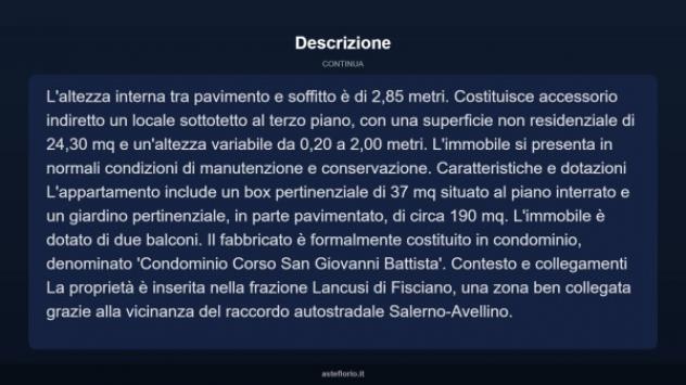 Immobile in asta di 119 m², box auto in vendita a Fisciano - Foto 17