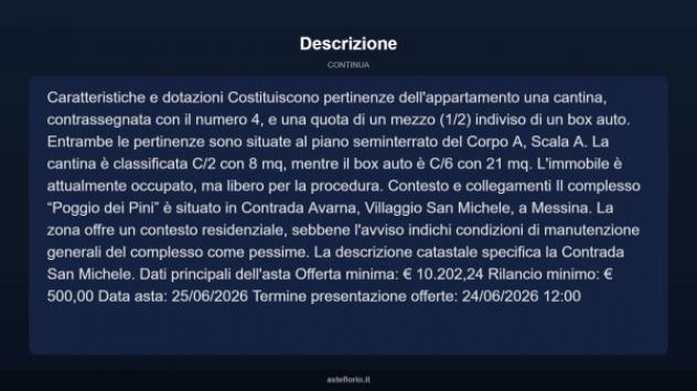 Immobile in asta di 90 m², box auto in vendita a Messina - Foto 4