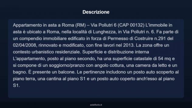 Immobile in asta di 54 m², box auto in vendita a Roma - Foto 14