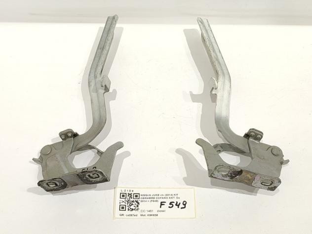 CERNIERE COFANO ANTERIORE DX E SX NISSAN Juke Serie F15 K9K636 (1418) - Foto 6