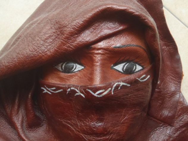 Maschera in pelle Tunisia - Foto 2