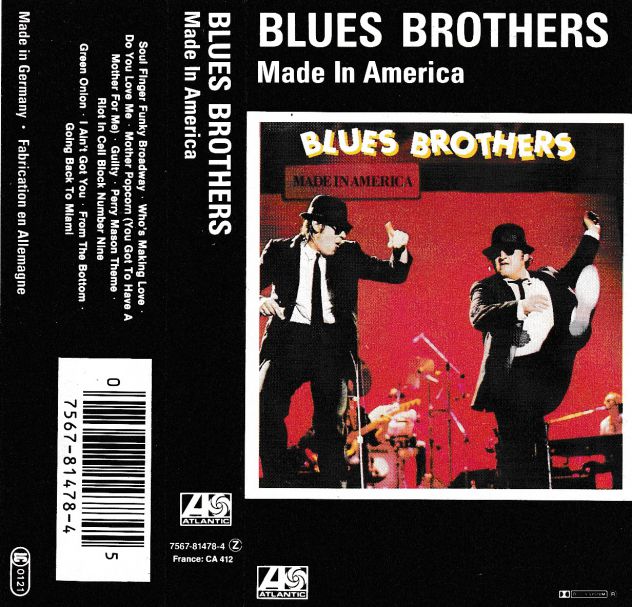 BLUES BROTHERS - Made In America - Cassette, TapeAlbum, MC, K7 - Import Italy