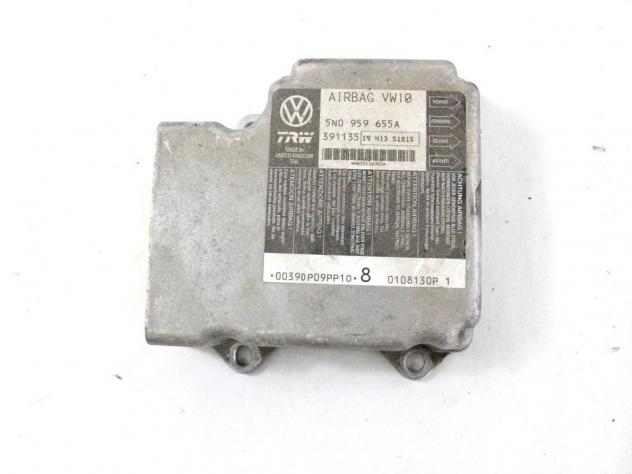 5N0959655A KIT AIRBAG SEAT LEON 1.9 D 77KW 5M 5P (2008) RICAMBIO USATO CON PRETENSIONATORI CINTURE DI SICUREZZA, CENTRALINA AIRBAG, AIRBAG VOLANTE GUI - Foto 6