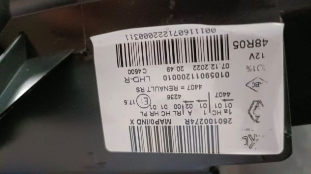 COPPIA FARI ANT DX E SX LED PURE VISION RENAULT CLIO 2016 26010027R 260603564R - Foto 4
