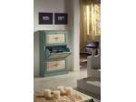 Scarpiera 3 ante laccato decorato cod 7406