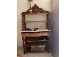 Mobile Etagère d'epoca intagliato con piano in marmo e colonne - Verbania