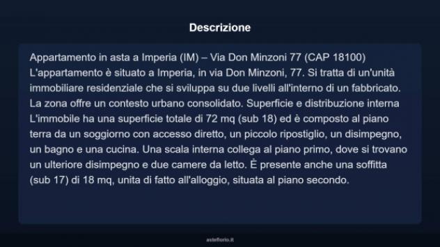 Immobile in asta di 72 m² in vendita a Imperia - Foto 4