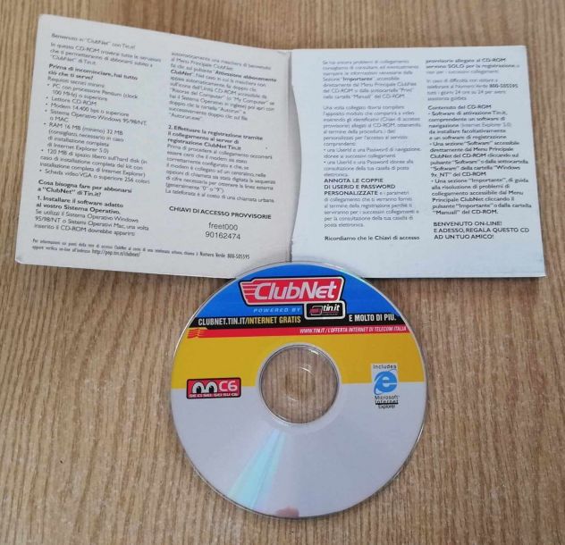 Software ClubNet tin.it CD-PC (provider internet) - Foto 2