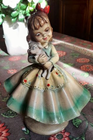 stauina bambina con cagnolino anni 40 h. cm.22 - Foto 6