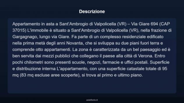 Immobile in asta di 95 m², box auto in vendita a Sant'Ambrogio di Valpolicella - Foto 7