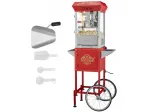 Macchina per Popcorn con Carrello 850 W Macchina Popcorn Elettrico Bollitore 0,2