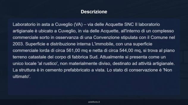 Immobile in asta di 561 m² in vendita a Cuveglio - Foto 8