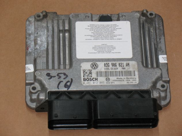 0281012085 ECU VOLKSWAGEN PASSAT 1.9 DCU16U34 0281012085 03G906021AN