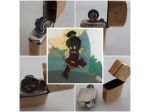 Vintage Pigmeo Mini Accendino IN OTTONE A BENZINA PERFETTAMENTE FUNZIONANTE.
