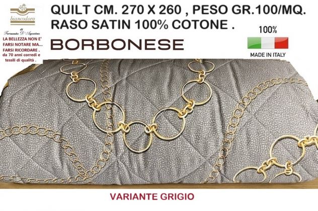 BORBONESE QUILT COPRILETTI TRAPUNTINE MATRIMONIALE 5 modelli - Foto 10