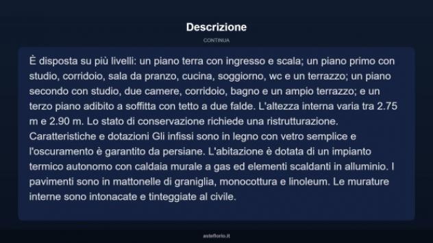 Immobile in asta di 196 m² con più di 5 locali in vendita a Perugia - Foto 18