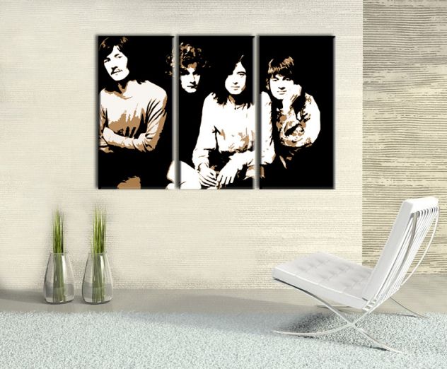 Quadro dei Led Zeppelin dipinto a mano