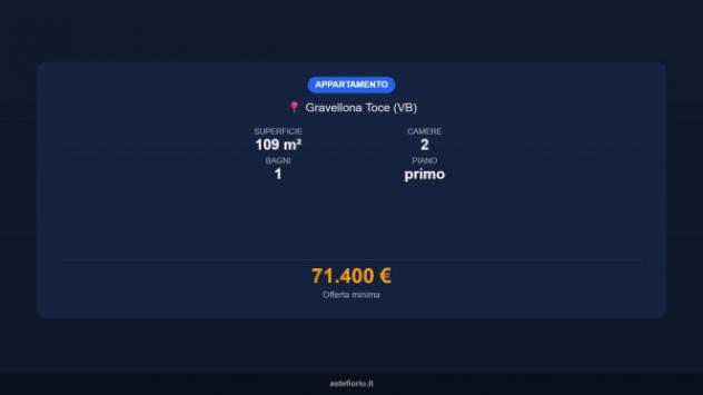 Immobile in asta di 109 m² in vendita a Gravellona Toce - Foto 14