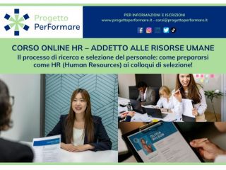 Corso online addetto alle risorse umane
