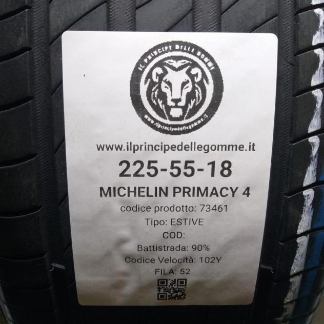 4 GOMME 225 55 18 MICHELIN A73461 - Foto 2