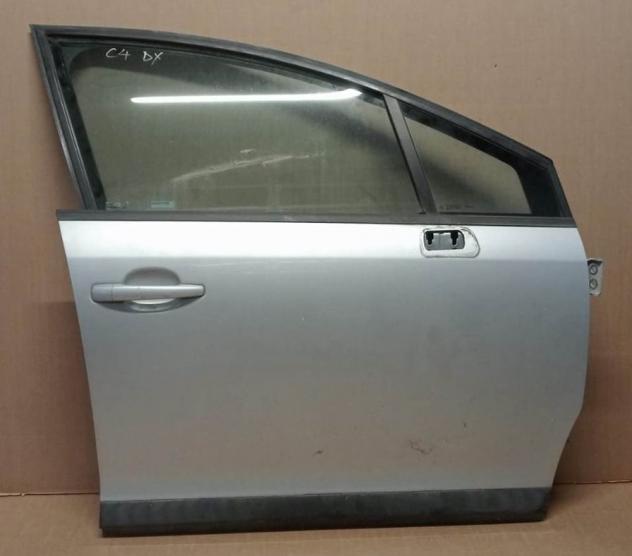 PORTA ANT.D. ARGENTO COMPL. CON ALZ Carrozzeria Lamierati esterni Porte Porta ant. dx. CITROEN - C4 5 porte / Coupe - 01-09-2008 - 01-10-2010, CIT