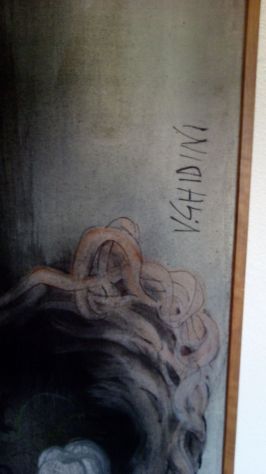 Olio su tela anni 60 con cornice. - Foto 3