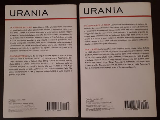 URANIA I CAPOLAVORI MONDADORI N. 1688 e 1691, Mondadori 2021. - Foto 4