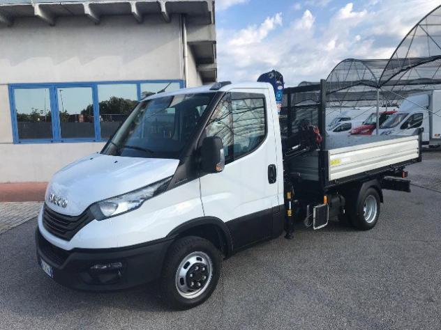 IVECO DAILY 35C14H Cassone ribaltabile trilat.+ Gru - Foto 2