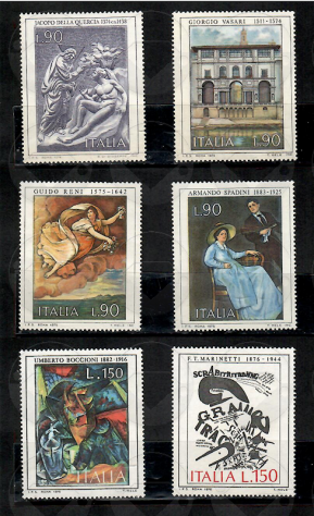 ITALIA francobolli serie: PATRIMONIO ARTISTICO