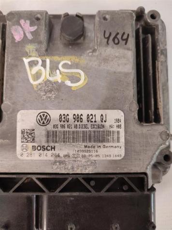 CENTRALINA MOTORE VOLKSWAGEN Golf 5 Berlina 03G906021QJ 0281014064 BLS diesel 1896 (0308) - Foto 2