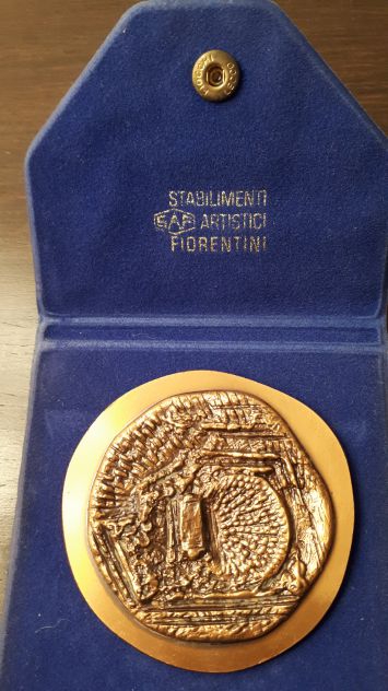 Medaglia bronzo "Palazzo dei Congressi - Firenze 1969" - Bino Bini. - Foto 4