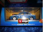 burago alfa romeo 156 polizia scala 1:24