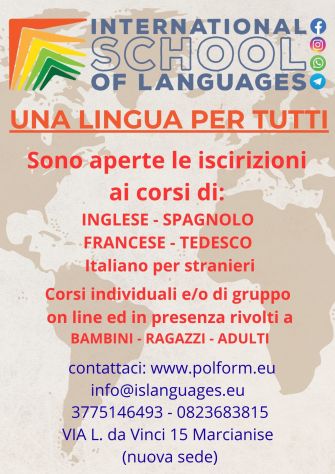 Corso di lingua straniera online ed in presenza
