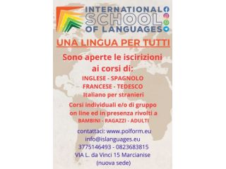 Corso di lingua straniera online ed in presenza