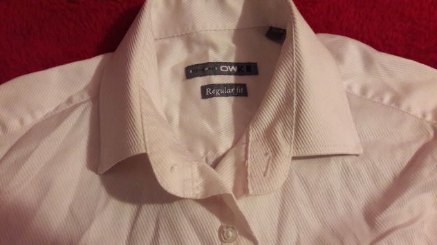 Camicia bianca coste trasversali altorilievo Tg M - NUOVA - Foto 3