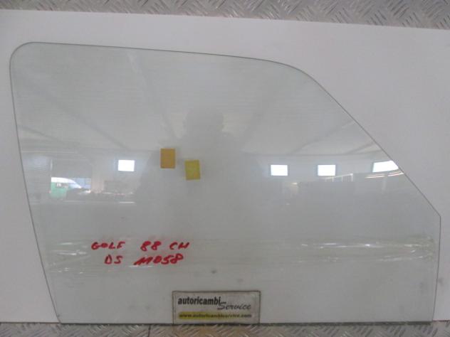 173845202 VETRO SCENDENTE PORTA ANTERIORE DESTRA SEKURIT VOLKSWAGEN GOLF 2 1.6 B (DAL 1988) RICAMBIO NUOVO BIANCO