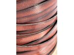 T88 Nastro in pelle a vegetale anilina brandy H 10 mm - L 100 mt