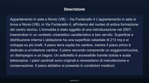 Immobile in asta di 213 m² in vendita a Nonio - Foto 3