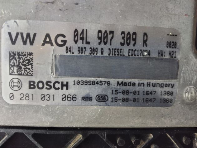CENTRALINA ECU 0281031066 EDC17C74 VW GOLF VII PASSAT Vw Golf 7 Centralina moto - Foto 8