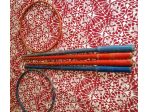 cerchietti in legno colorato  gioco anni 50