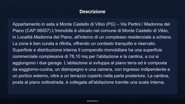 Immobile in asta di 78 m², box auto doppio in vendita a Monte Castello di Vibio - Foto 18
