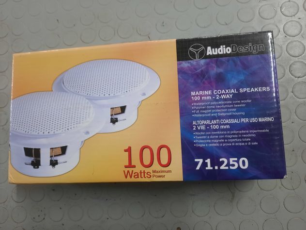 COPPIA ALTOPARLANTI AUDIODESIGN 100WATTS ART. 71.250 - Foto 3