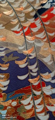 Kimono vintage Kuro Tomesode - Foto 10