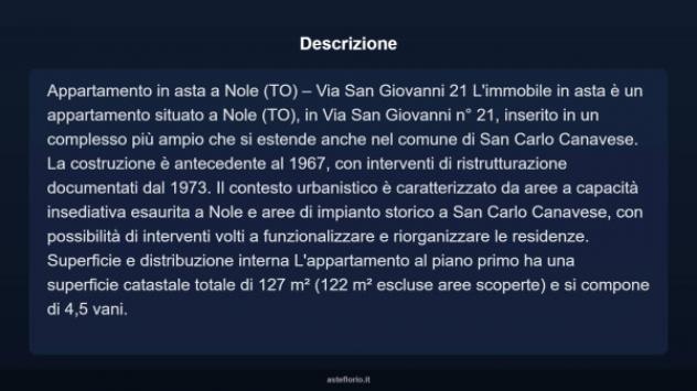 Immobile in asta di 127 m² in vendita a Nole - Foto 4
