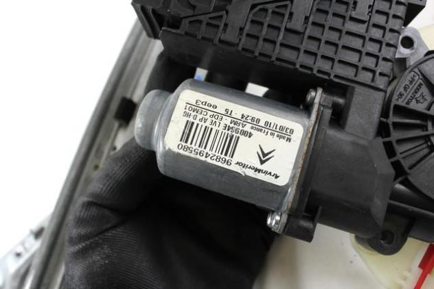 9222CT MOTORINO MECCANISMO ALZA-VETRO ALZA-CRISTALLO PORTA ANTERIORE DESTRA CITROEN C4 GRAND PICASSO 1.8 M 92KW 5M 5P (2010) RICAMBIO USATO 9682495580 - Foto 3
