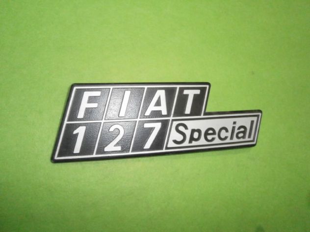 Fiat 127 Special scritta logo targhetta baule posteriore NUOVA in metallo - Foto 3