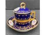Tazzina Blu con Coperchio