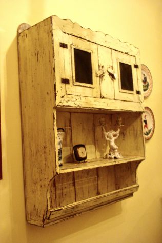 Piattaia antica 800 provenzale in legno massello, tutta originale - Foto 5